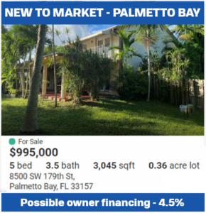 Modern home for sale in Palmetto Bay with 3 beds and pool.